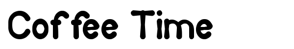 Coffee Time font preview